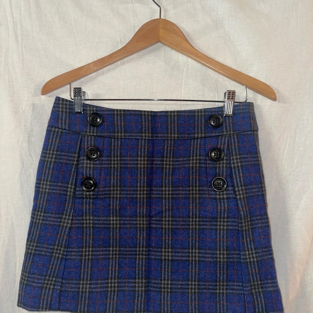 Plaid Blue Skirt